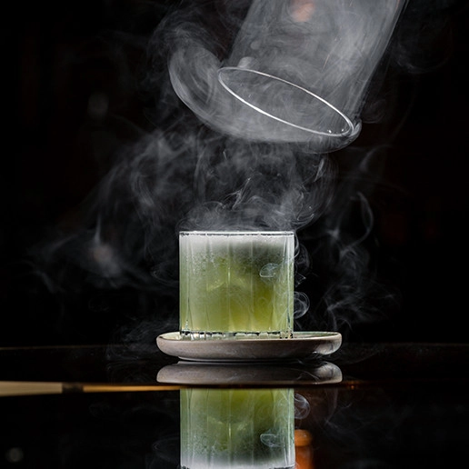 Cocktail de fumo verde no Dans le Noir ?