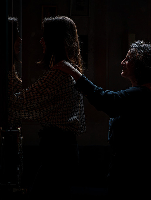 Women in an Indian thread ceremony celebrating a bachelorette party at Dans le Noir ?